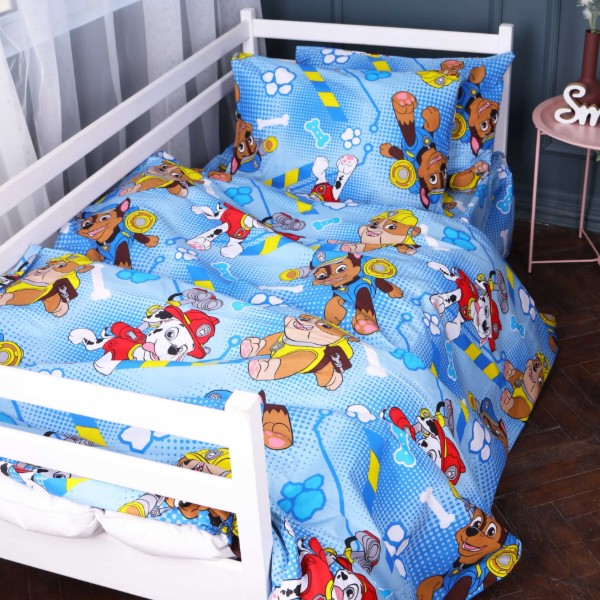 Фото - Комплект постельного белья MirSon Ranforce Elite 17-0780 Paw Patrol blue 220х240 (2200011259017)